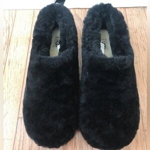 UGG Women Fuzz Sugar Slide Slipper Black Size 11 NEW